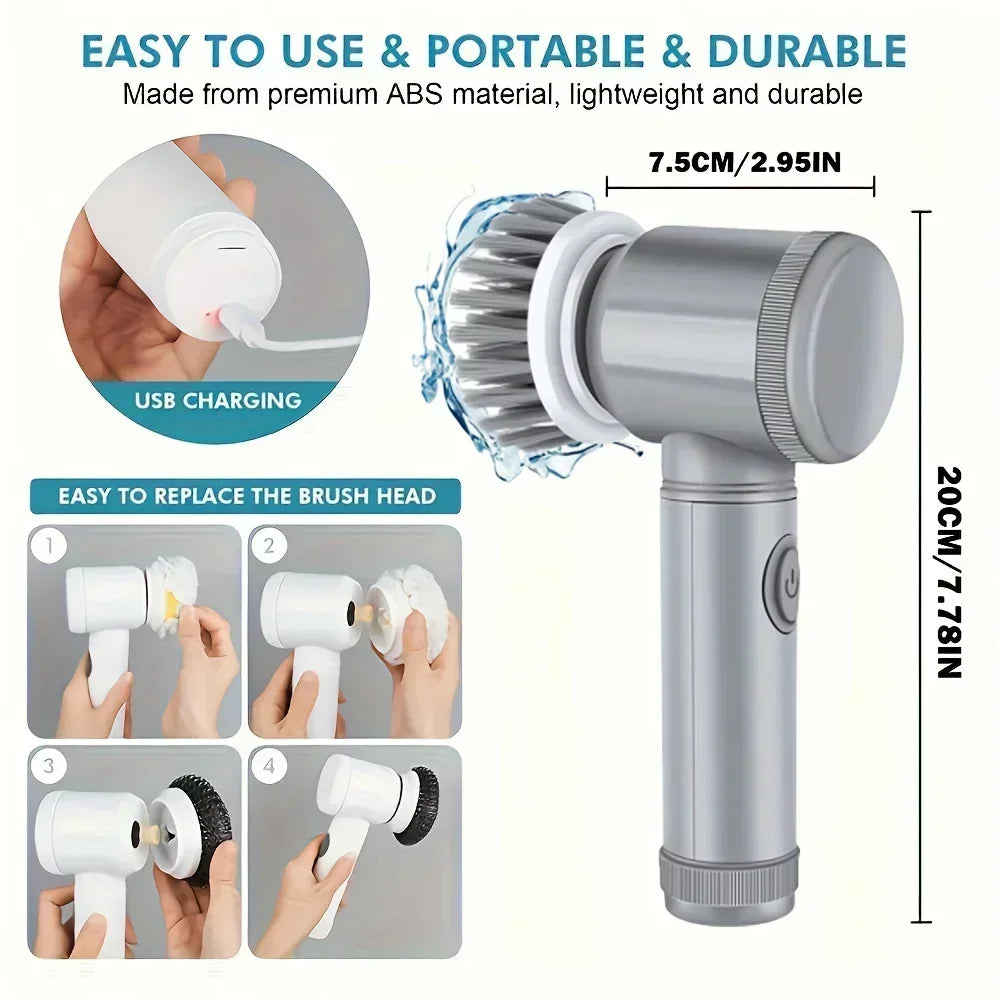 ElectricScrub Decentials - Brush Heads, Electric Cleaning Brush.