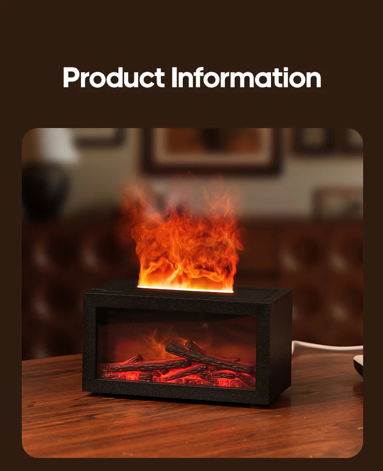 Mini Flame Fireplace Aroma Diffuser